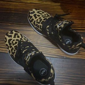APL leopard print tennis shoes